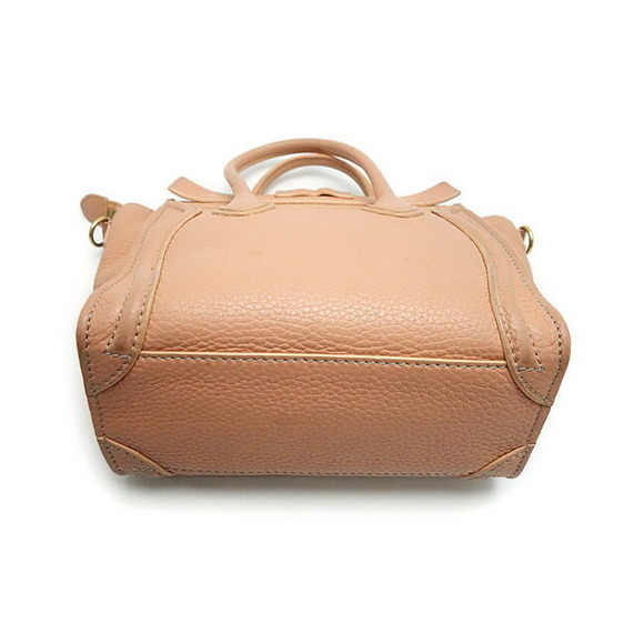 Celine Handbag Luggage Nano Shopper Leather Pink Beige - Picture 7 of 7